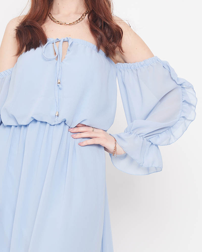 Rochie spaniolă albastră Maxi - Îmbrăcăminte