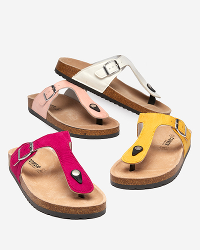 OUTLET Pantofi Sodifo de dama galbeni din piele ecologica. Pantofi