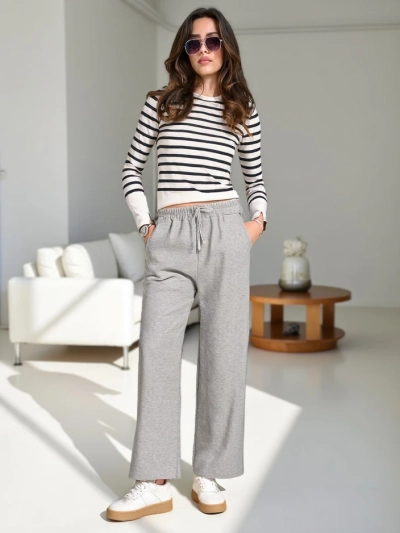 Royalfashion Pantaloni de trening largi pentru femei