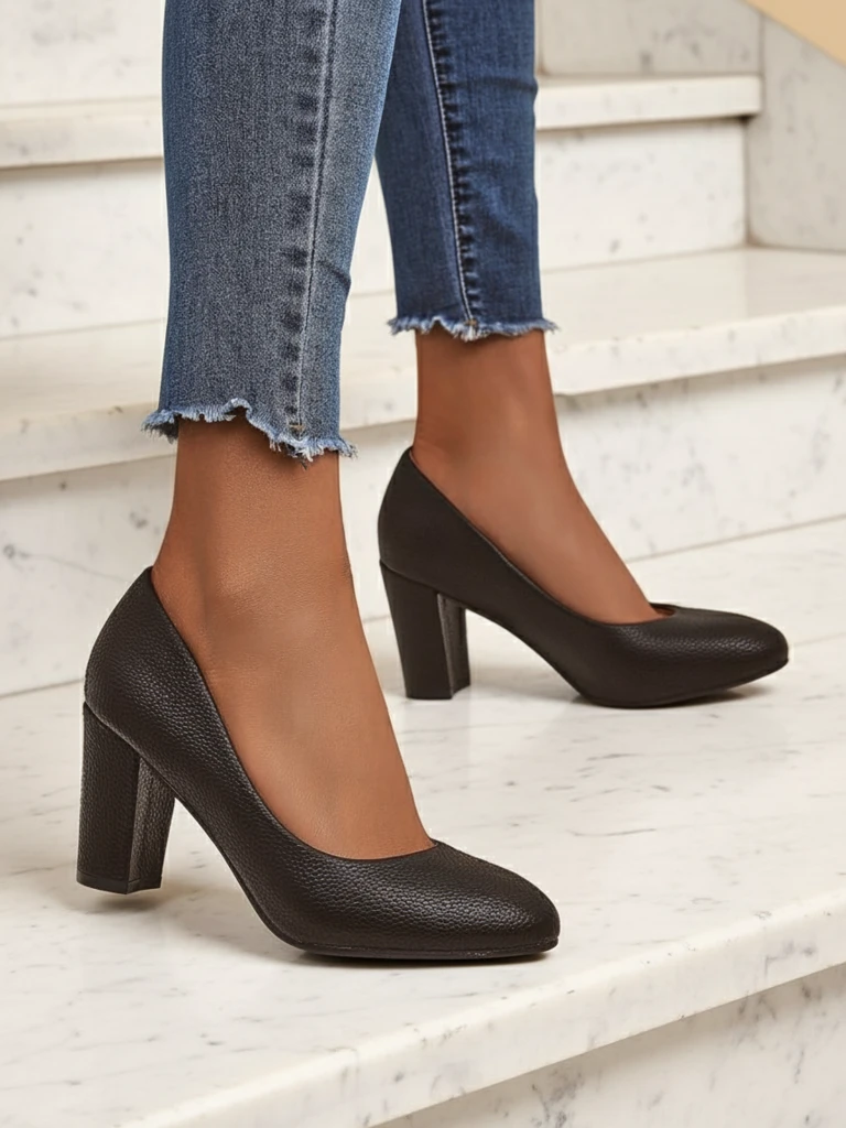 Royalfashion Pantofi Sofia Lux din piele ecologică pentru femei