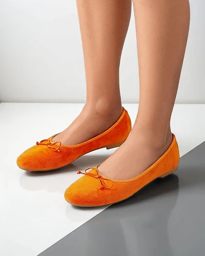 Royalfashion Pantofi balet pentru femei cu fundă Zaame