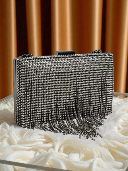 Royalfashion Kopertowa torebka damska z cyrkoniami Frendello