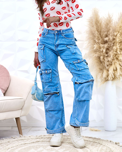 Royalfashion Pantaloni de luptă largi pentru femei
