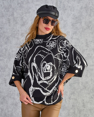 Royalfashion Pulover cu imprimeu subțire pentru femei