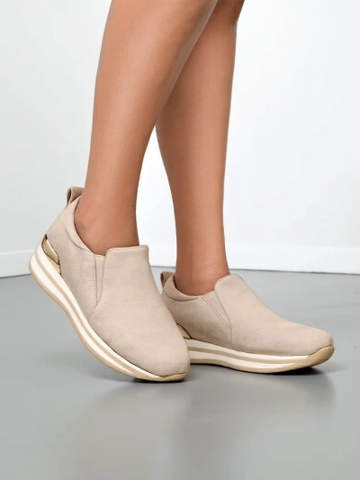 Royalfashion Pantofi loafers ecologici din suede pentru femei Rabbite