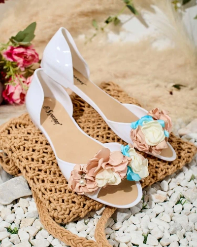 Royalfashion Balerini din cauciuc cu floare Koddies