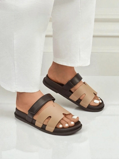 Royalfashion Sandale din piele ecologică pentru femei FlexiComfi