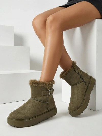 Royalfashion Krótke buti a'la śniegowce ženske Aurelia Classico