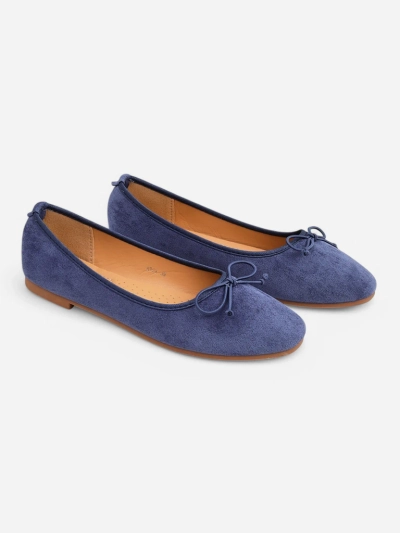 Royalfashion Pantofi plate pentru femei cu fundiță Zaame