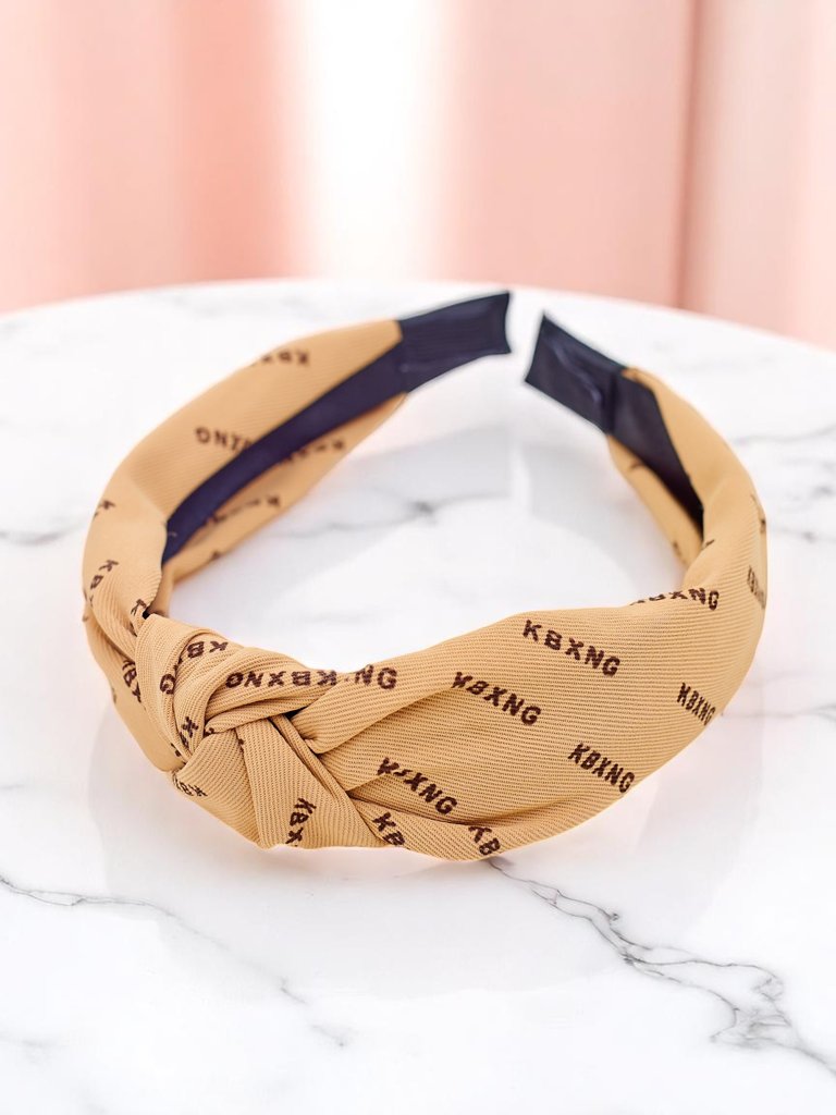 Royalfashion Bentiță de păr cu model împletit Grafit Boom