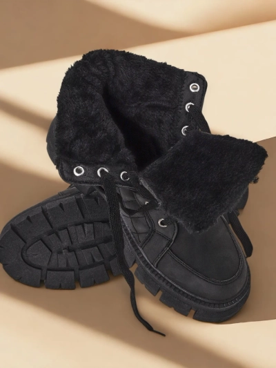Royalfashion Negru cizme de vânătoare izolate pentru femei Hogenaf