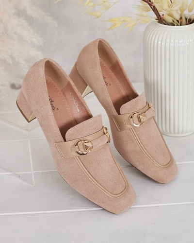 Royalfashion Mocasini eleganți pentru femei pe un post jos Orino