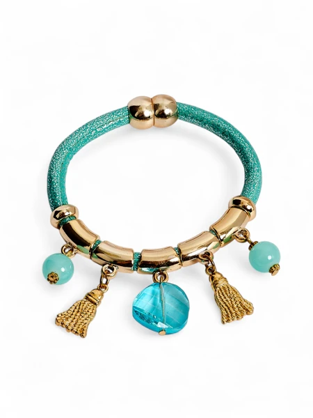 Braslè pou fanm avèk ti pèl ak briye