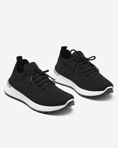Pantofi sport de damă Erina din țesătură neagră - încălțăminte