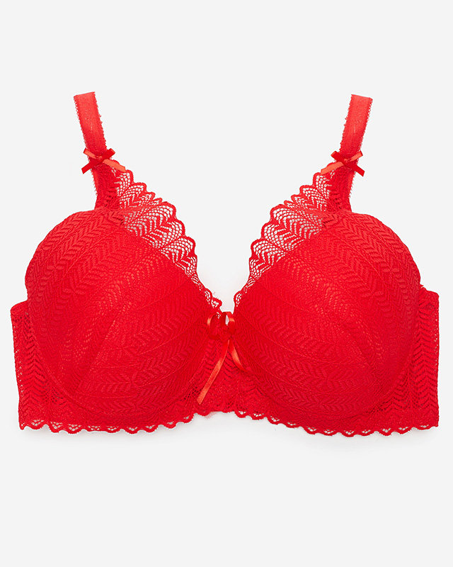 Sutien de damă roșu din dantelă - Lenjerie intima