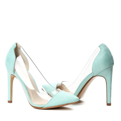 Niebieskie czółenka na szpilce Breanna- Obuwie