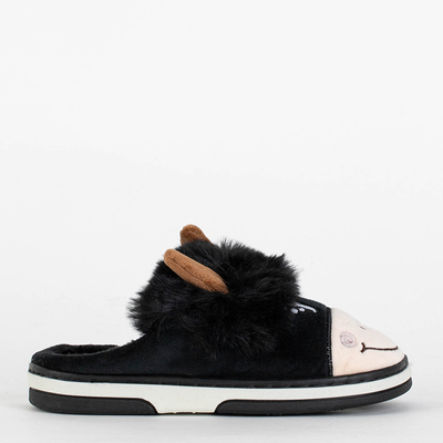 Animmes Black Baby Bull Slappers - Incaltaminte