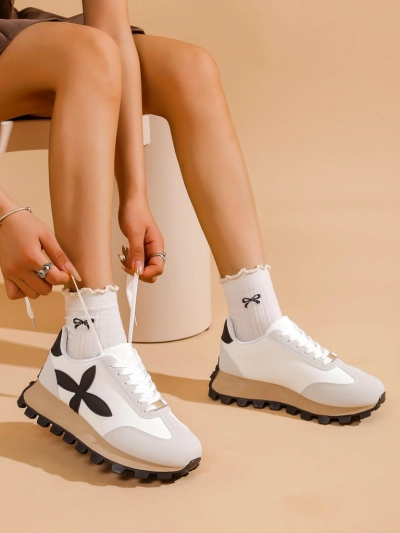 Royalfashion Sneakers sportive pentru femei pe o talpă mai groasă Aloqa