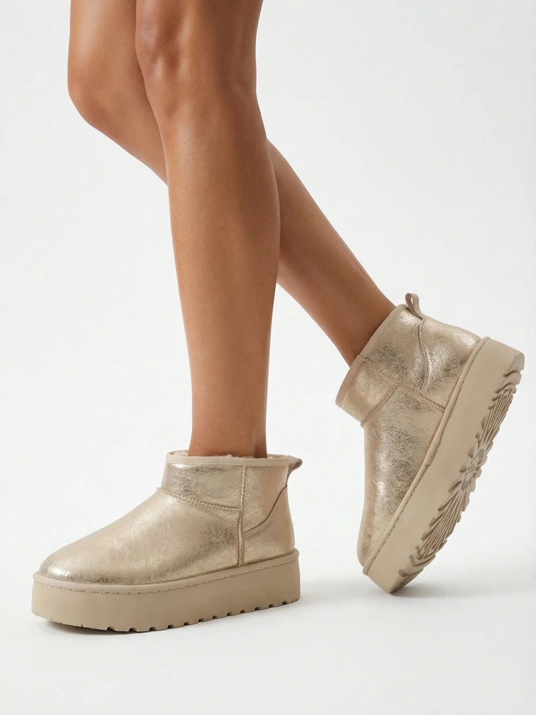 Royalfashion Cizme de zăpadă cu platformă pentru femei a'la Dagodo