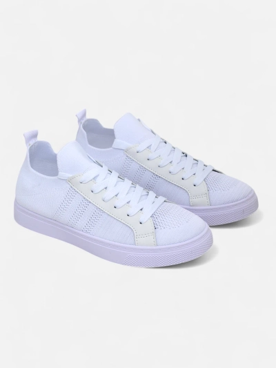 Aurelio Sneakers Textils Alvs cun Curom Ecologic sin Plattafurma Platta da 2,5 cm