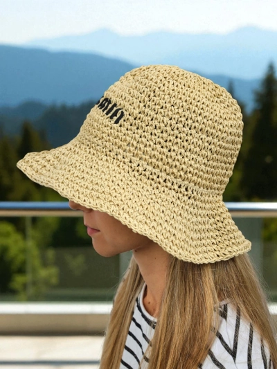 Royalfashion Women's Summer Bucket Hat with Lettering