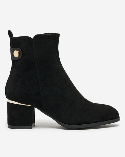 Royalfashion Cizme stiletto joase de damă în negru Dogdas