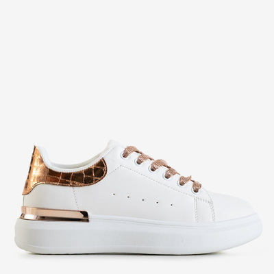 Încălțăminte sport dama Pamelia albă și aurie - Îmbrăcăminte