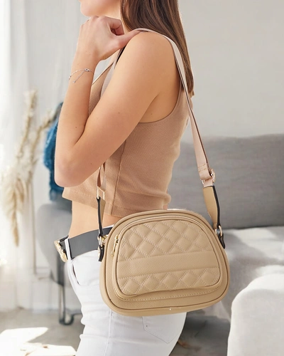 Geantă de mână ovală mică pentru femei Royalfashion, din eco-piele