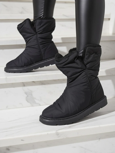 Luna Elegante Botine de Iarnă Negre