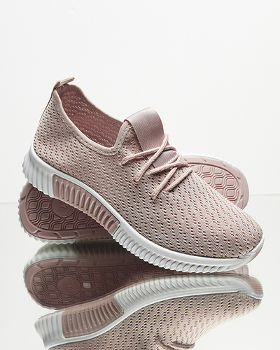 Pantofi sport din material textil pentru femei roz Vobbu- Footwear