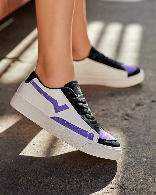 OUTLET Pantofi sport dama Swishos violet si negri - Incaltaminte