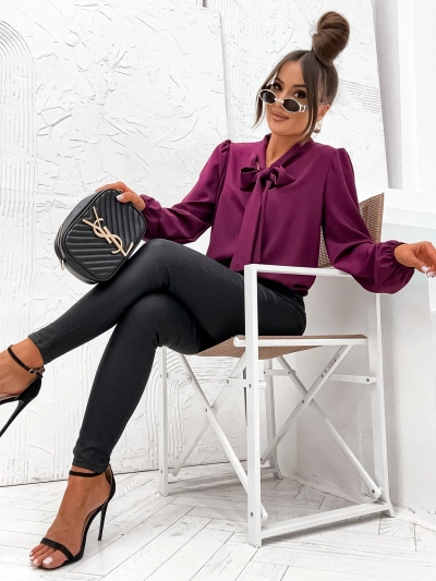 Bluză de damă Royalfashion cu fundiță