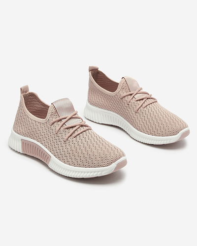 Pantofi sport din material textil pentru femei roz Vobbu- Footwear