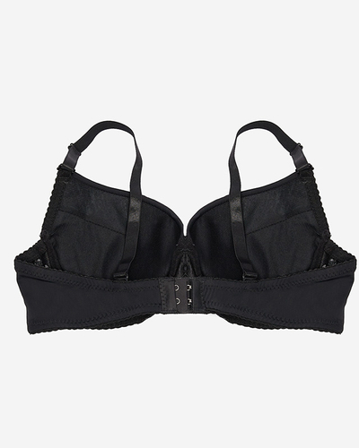 Sutien din dantelă netedă pentru femei, negru - Lenjerie intimă