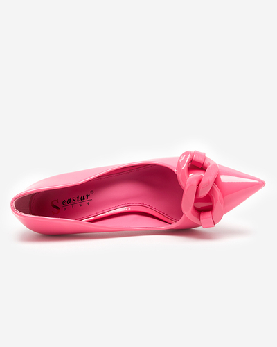 OUTLET Pompi dama fuchsia pe toc inalt Salete - Pantofi
