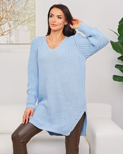 Royalfashion Pulover mai lung pentru femei din tricot