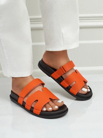Royalfashion Sandale de damă din piele ecologică ReppiFlex