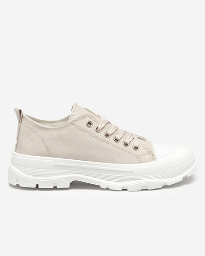 Adidasi gri dama pe talpa mai inalta Mytiko - Incaltaminte