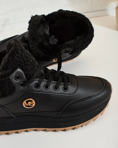 Royalfashion Adidași încălțați cu blană naturală Frozit pentru femei