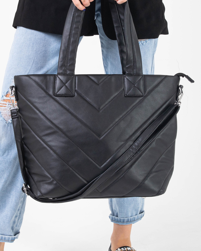 Geanta neagra matlasata dama - Accesorii