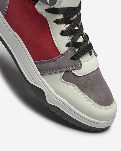 Adidași sport pentru femei, în alb și roșu Aopp- Footwear