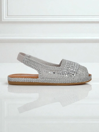 Royalfashion Women's Belle Sparkle Rhinestone Espadrille Sandals