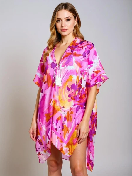 Royalfashion Pareo - Tunică de vară pentru plajă pentru femei, cu modele Wild Coast