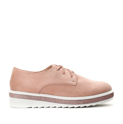 Devestva Pink Lace-up Creepers - Încălțăminte