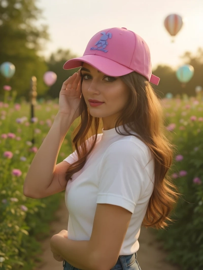 Royalfashion Șapcă cu patch iepuraș care face cu ochiul