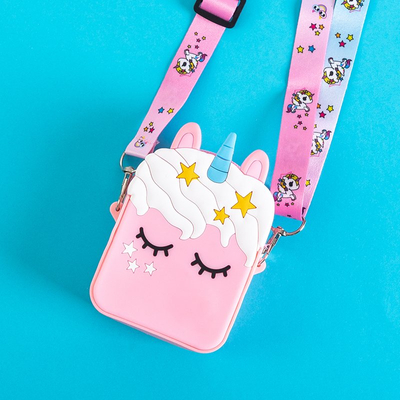 Geantă Unicorn roz deschis cu unicorn - Genți de mână