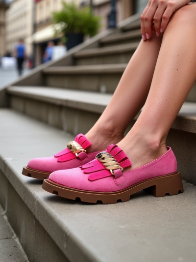 Mocasi eco din suede Royalfashion pentru femei Mare Nostrum