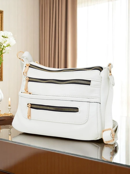 Royalfashion Geantă de mână mică, pătrată, din piele ecologică Niva Time