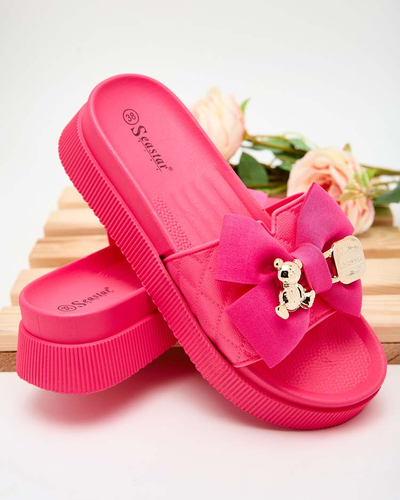 Royalfashion Papuci de damă Lemini Bow Flip-Flops
