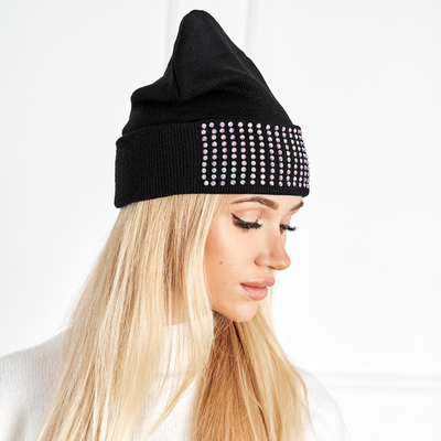 Cămașă neagră pentru femei cu perle - Accesorii